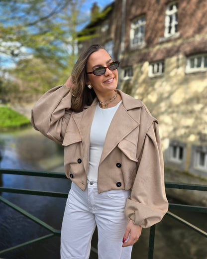 Veste suédine BILLIE