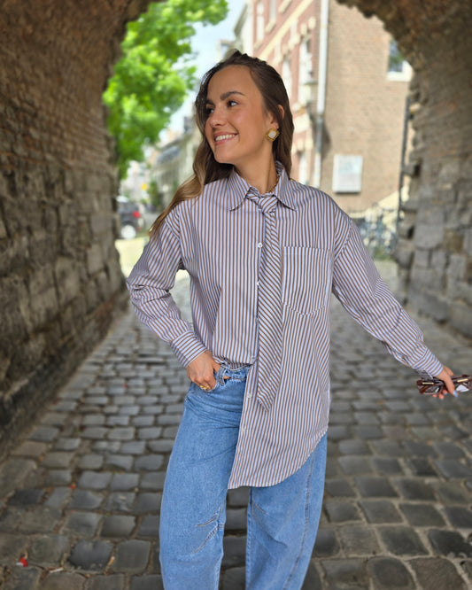 Chemise cravate SOLÈNE