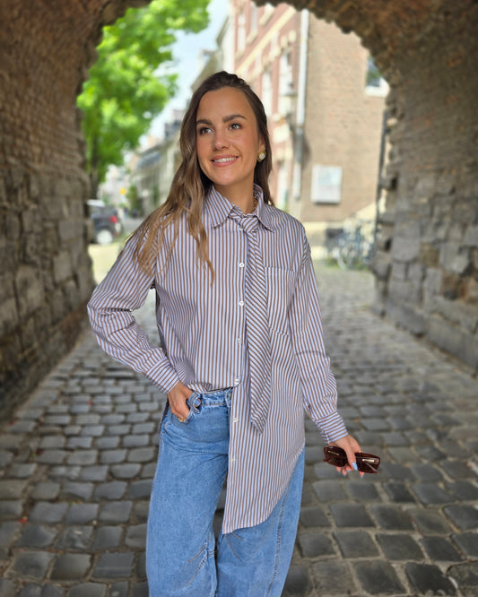 Chemise cravate SOLÈNE