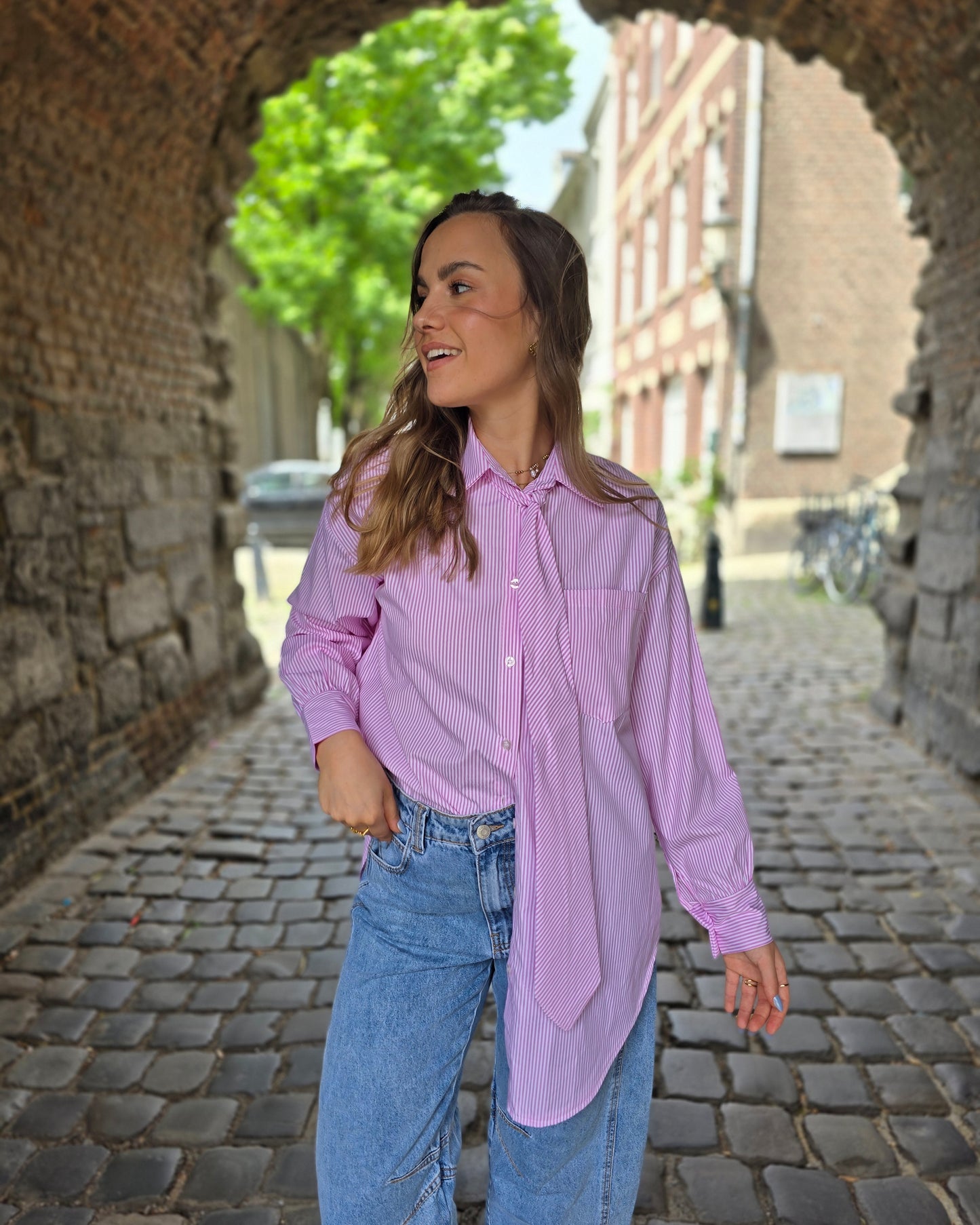 Chemise cravate SOLÈNE