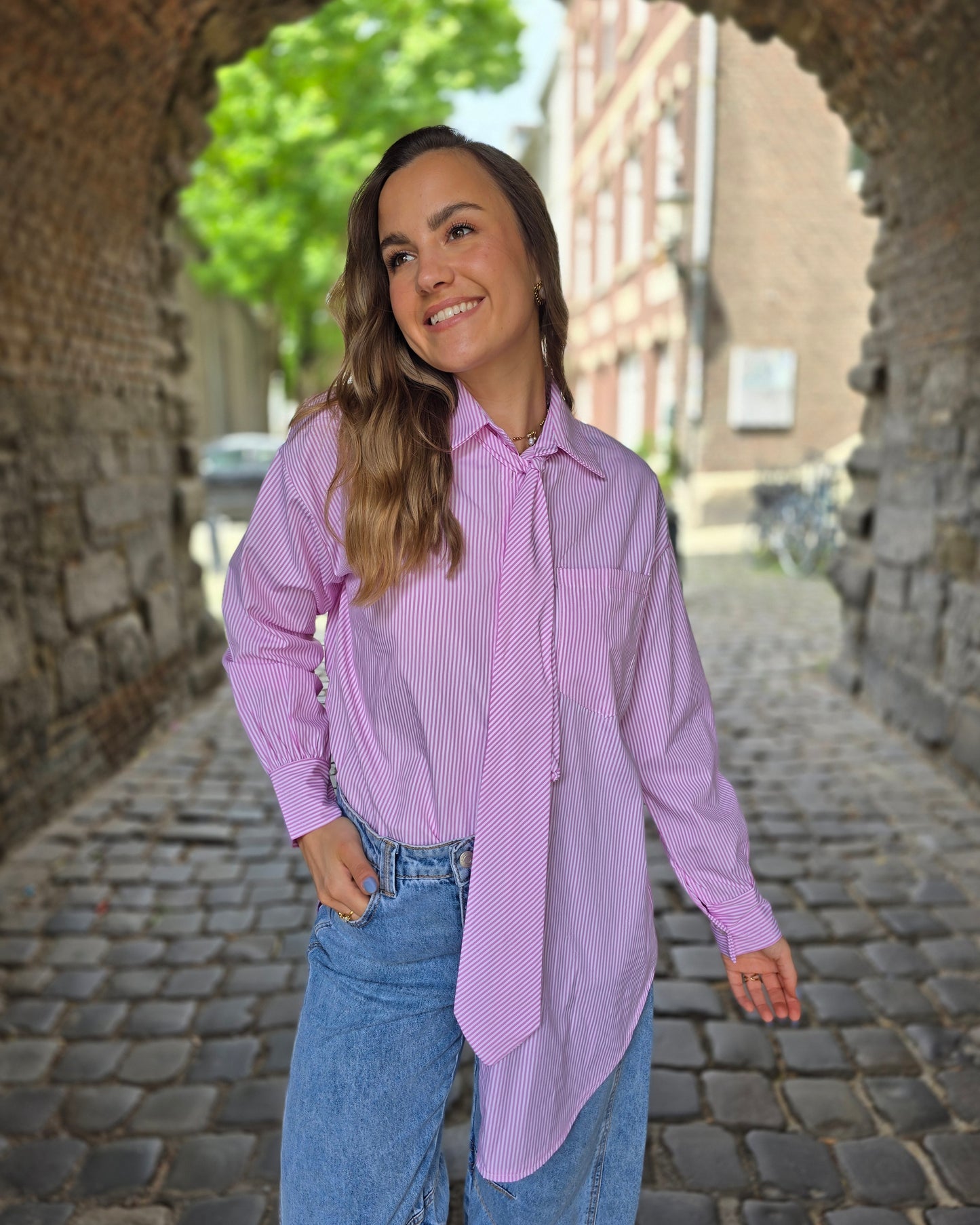 Chemise cravate SOLÈNE